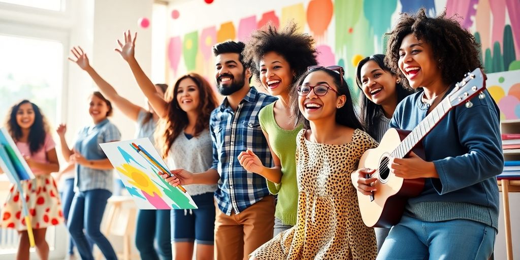 People enjoying fun activities that bring joy and happiness.
